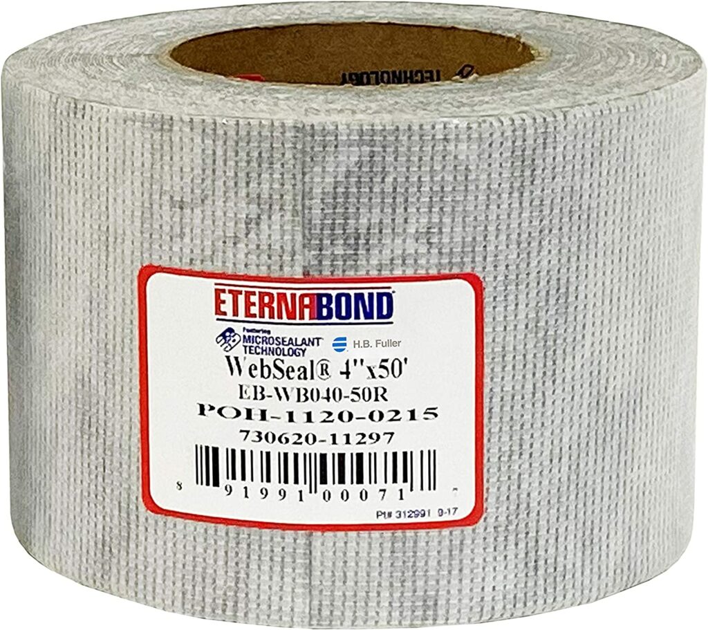 Best roof repair tape - Eternabond Webseal
